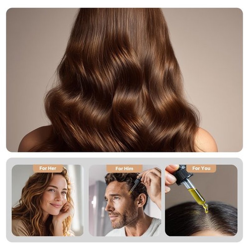 The ÉLIX USDA Organic Rosemary Oil for Hair Growth | Thickening Formula with Castor & Pumpkin Seed | for Hair Loss & Thinning | Made in USA | 4oz