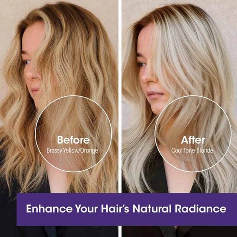 Giovanni Color Chic Purple Shampoo - Reduces Brass & Yellow Tones, Adds Shine | Vegan & Sulfate-Free - 13.5 fl oz