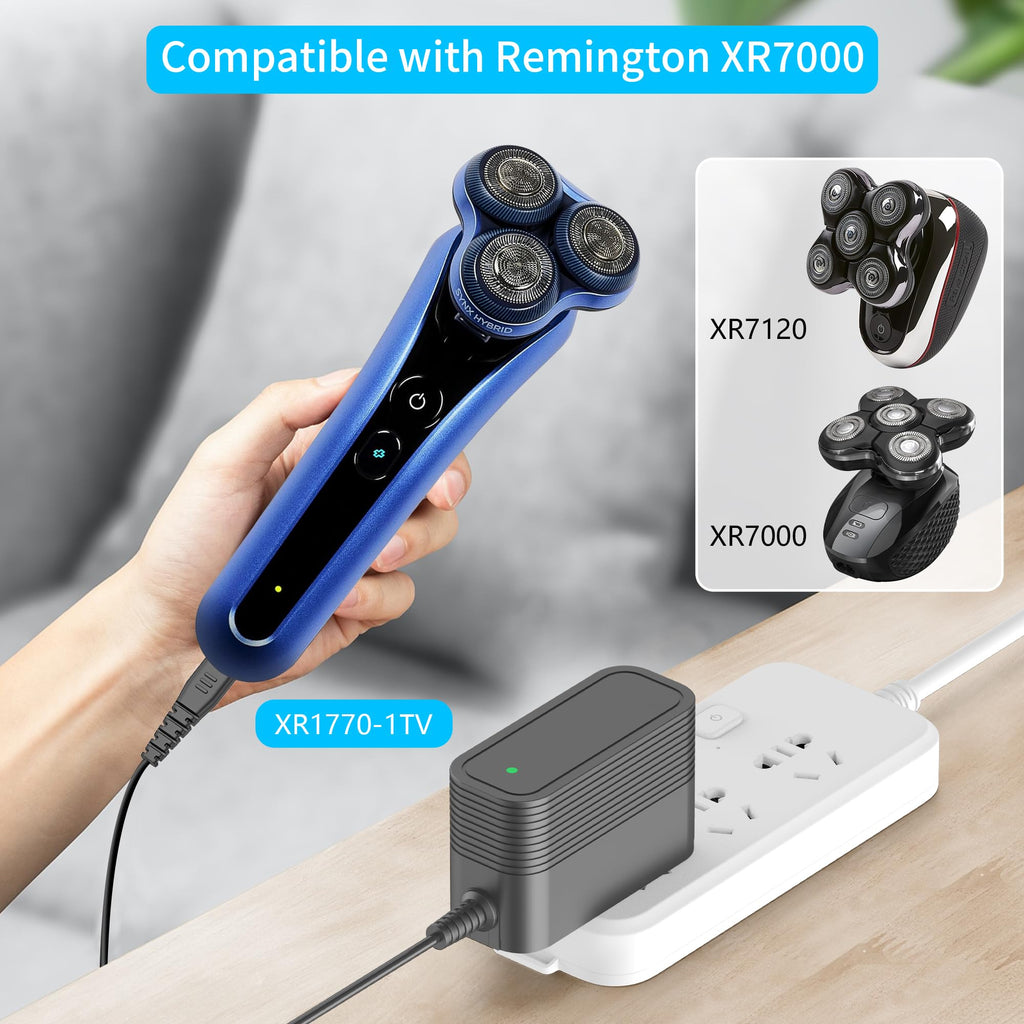 5V Charger for Remington Shaver Compatible with Remington XR7000 XR7120 XR1770-1TV Razor and Wet/Dry Bald Head Shaver Adapter Power Cord