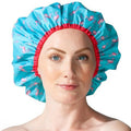Fashionista | Oversized Waterproof Shower Cap - Reusable PEVA Lined Hair Hat for All Lengths