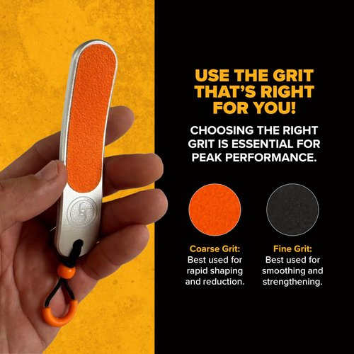 Climbskin Aluminium Skinfile - Precision Callus File for Hands and Fingers - Includes 10 Adhesive Refill Pads - Ideal for Climbing, Weightlifting, and Gymnastics