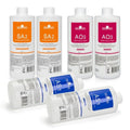 Elitzia 2 Set of Aqua Peeling Solution Facial Dermabrasion Machine Aqua Peel Serum Skin Care AS1 SA2 AO3 for Face Cleansing & Moisturizing 400ml/14.1Fl.oz (Set of 3 Bottles) ETYYS123