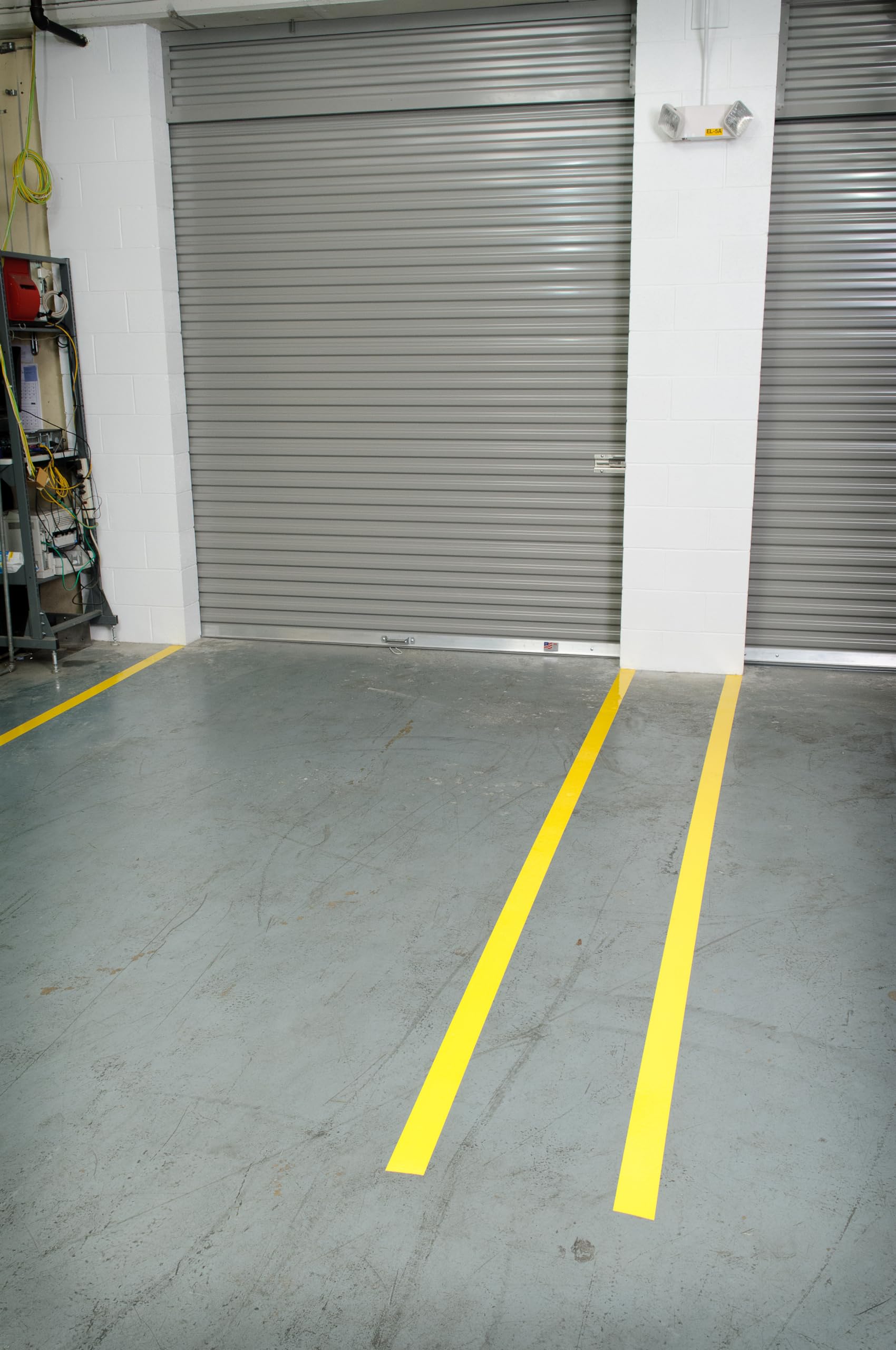 Brady ToughStripe Floor Marking Tape - Yellow, Non-Abrasive Floor Tape - 2" Width, 100' Length for Concrete, Harsh Conditions, Forklift, High Traffic Floors (104312)