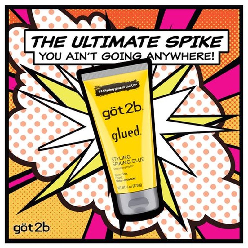 Got2b Glued Styling Spiking Hair Gel, 1.25 oz (Pack of 24)
