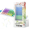 Colored Lash Extensions, 16 Rows Cashmere eyelashes, 0.07 D Curl 17-20mm Classic eyelash Extensions, Single Lash Extensions for Professional Salon Use(0.07-D-Ombre 17-20)