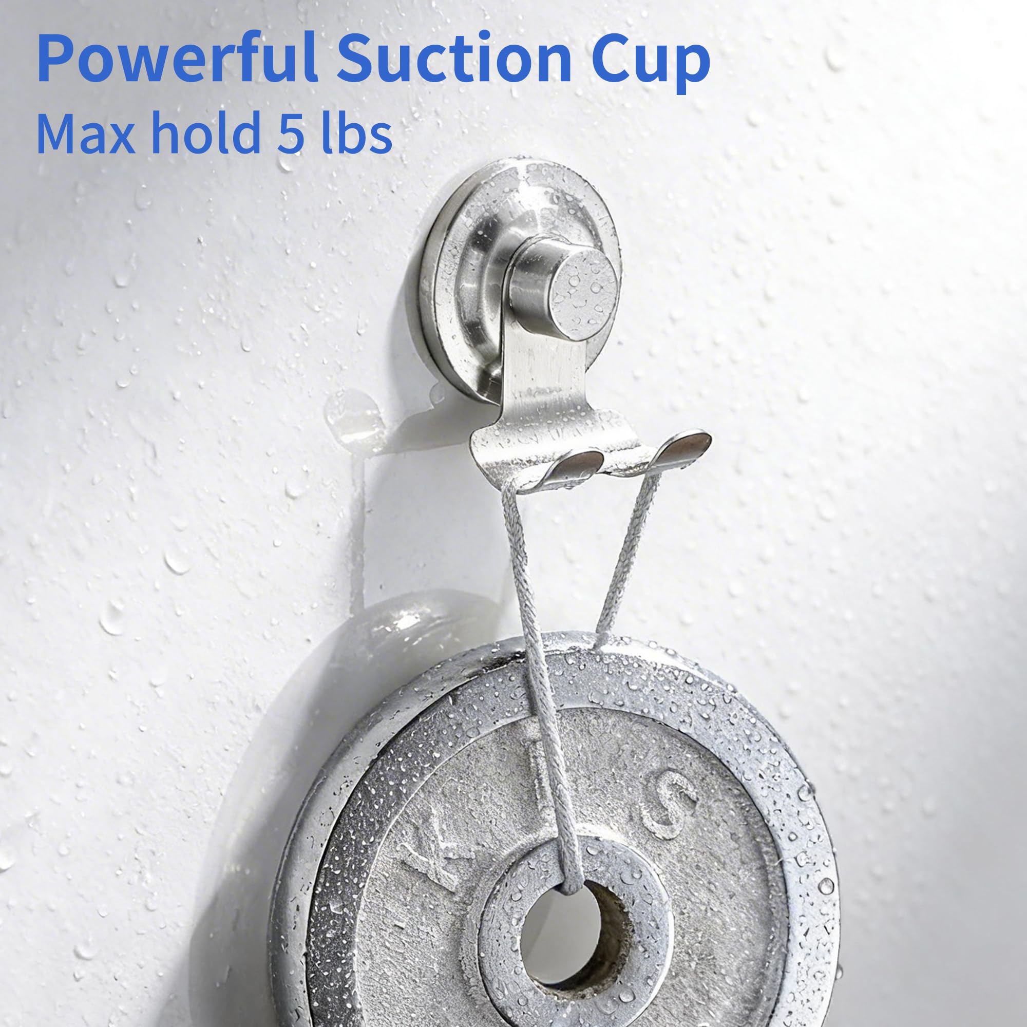 AIDILI Suction Razor Holder for Shower 2 Pack Suction Cup Hook for Bathroom