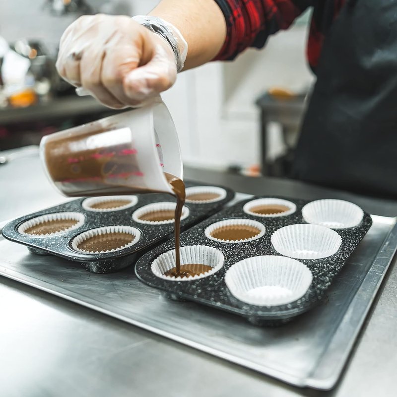 Bake Choice Cupcake Liners - 200 Pcs Food-Grade Brown Grease-Proof Muffin Wrappers for Baking & Decorating