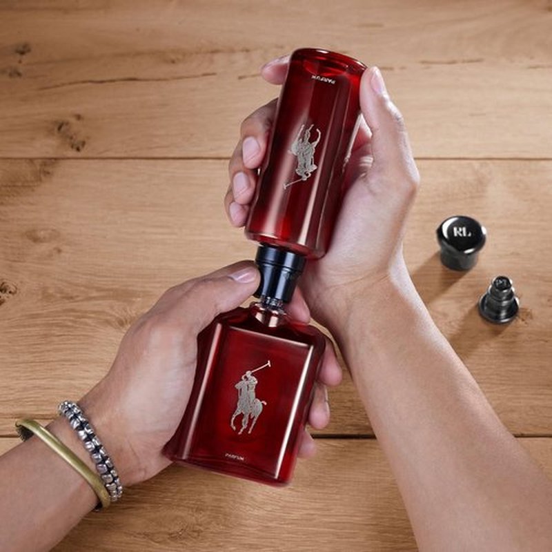 Ralph Lauren Fragrances - Polo Red Parfum - Intense Men's Cologne with Absinthe, Cedarwood & Musk