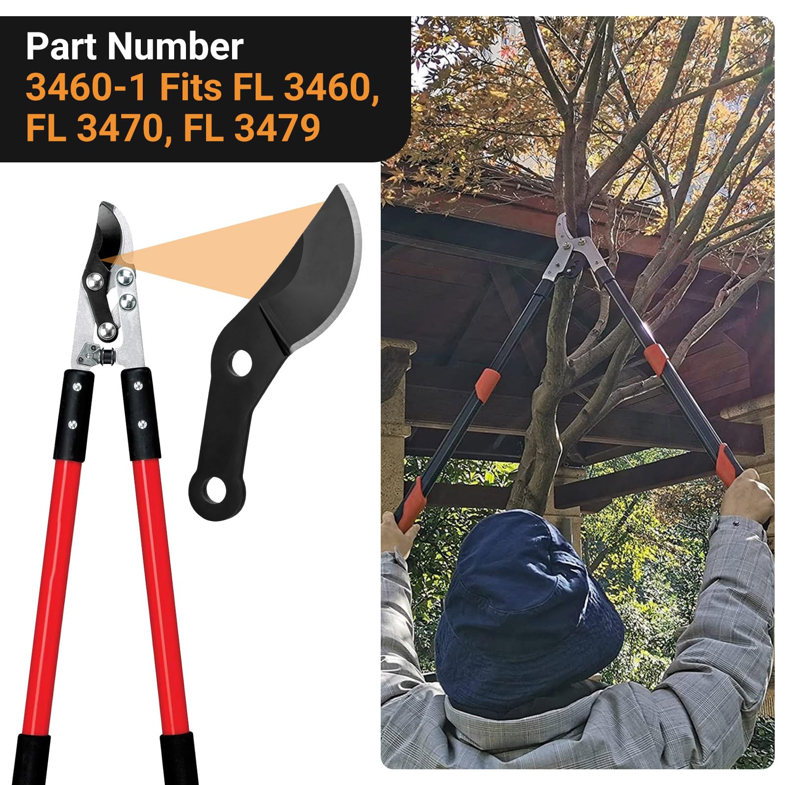 3460-1 Compound Action Lopper Replacement Blade for Corona Clipper, Fits for FL 3460, FL 3470, FL 3479