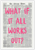 Drimiler Retro Newspaper Poster - Positive Affirming Quote Canvas Wall Art | 8x12in Unframed