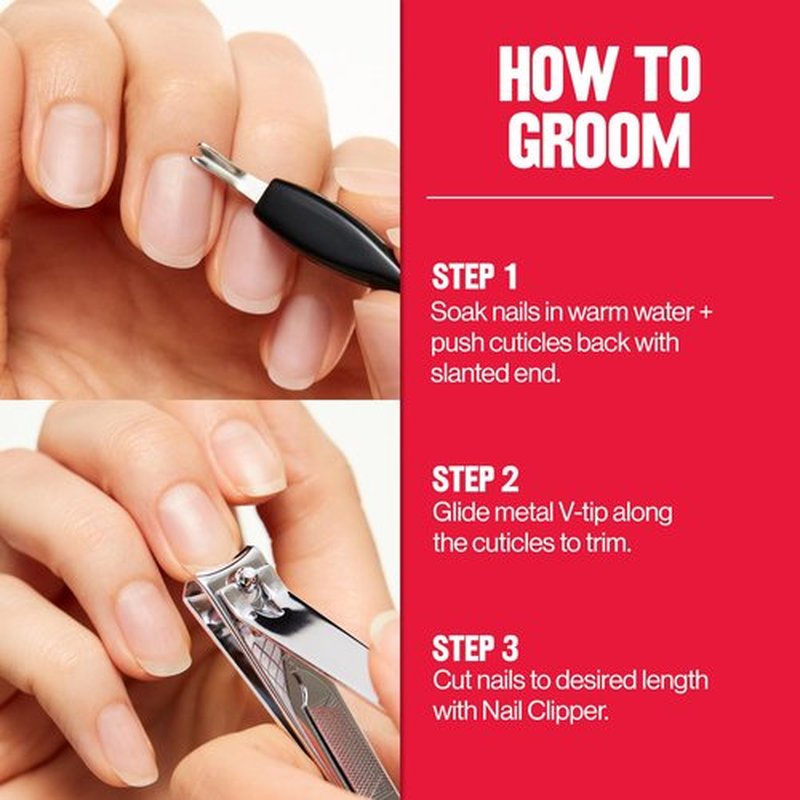 Revlon Cuticle Trimmer With Cap, High Precision V-Tip and Comfortable Grip for Gentle and Easy Trimming, 1 Count (Pack of 2)