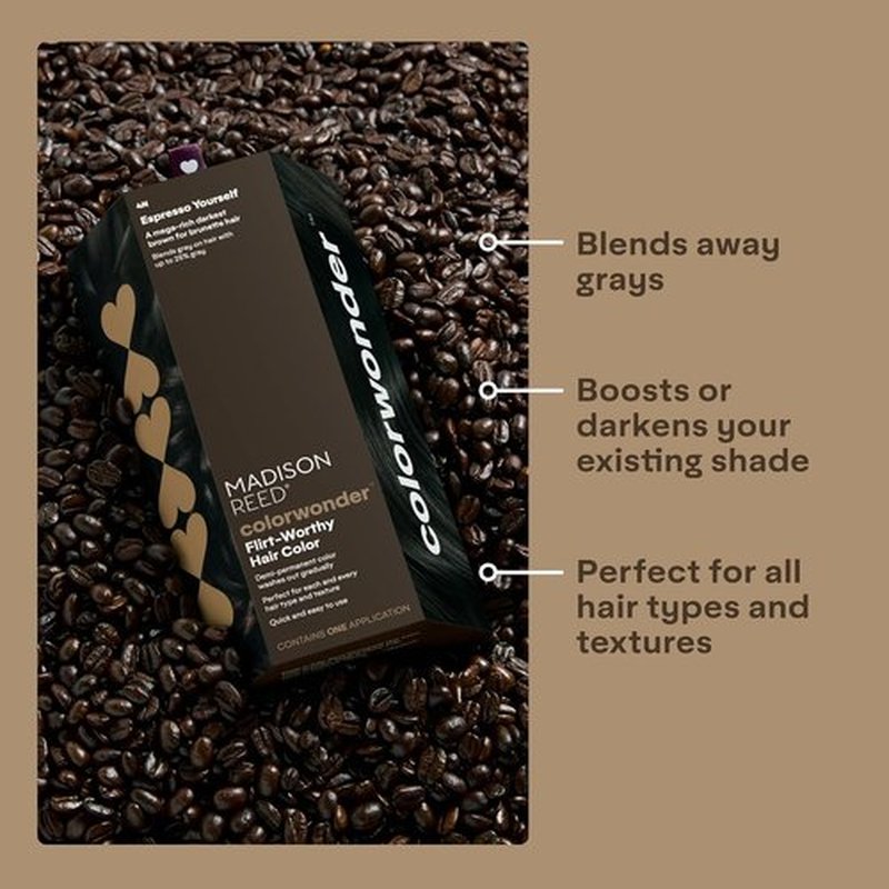 Madison Reed Colorwonder Demi-Permanent Hair Color - Ammonia-Free, Effortless At-Home Dye | Espresso Yourself (4N Darkest Brown)
