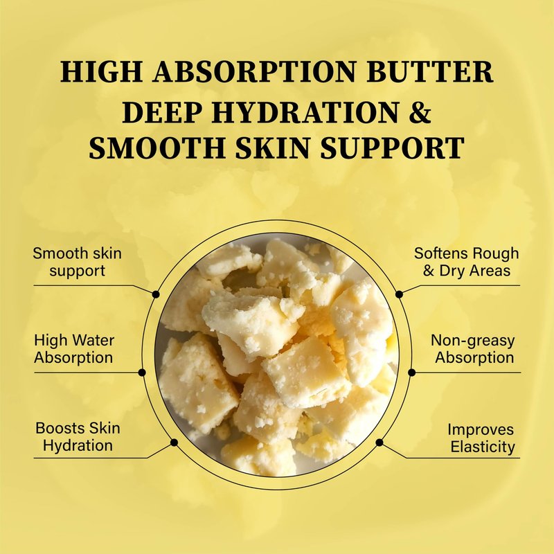 uh*Roh*Muh Virgin Cupuacu Butter Unrefined Ultra Moisturizing Nourishing Natural Butter for Skin and Hair Products and Skincare Formulations Cold Pressed Seeds Extraction Brazil Net wt: 0.45kg / 1 lb
