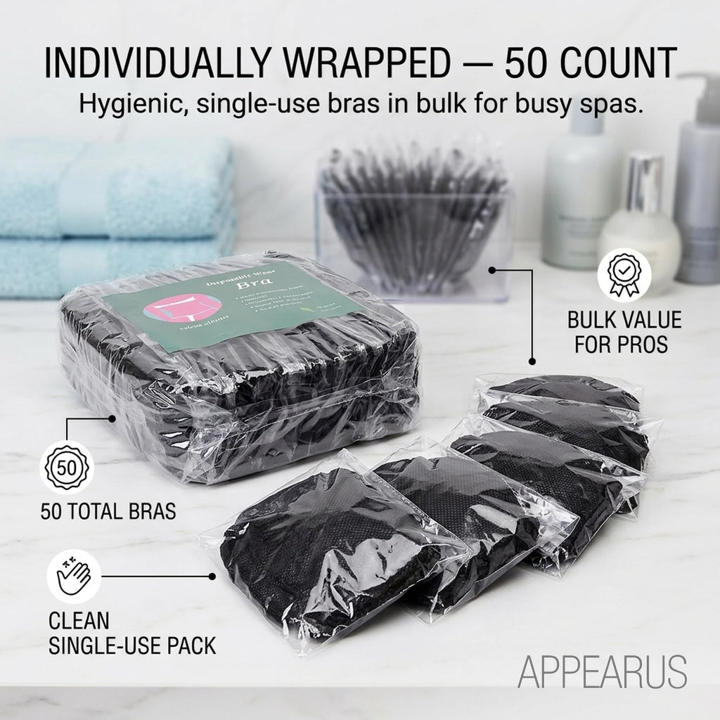 APPEARUS Disposable Bandeau Bra 50 Count