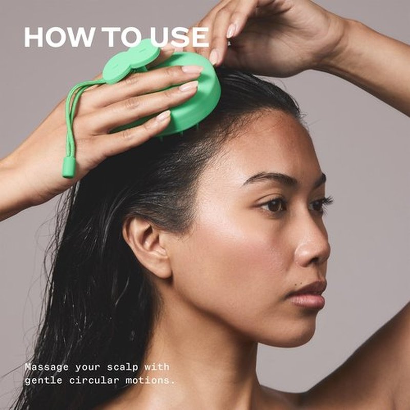 JOOY Scalp Energizing Brush – Handheld Soft Silicone Scalp Scrubber for Hair Growth & Circulation – Stimulates Scalp, Enhances Product Absorption, Reduces Hair Loss – Lightweight & Ergonomic