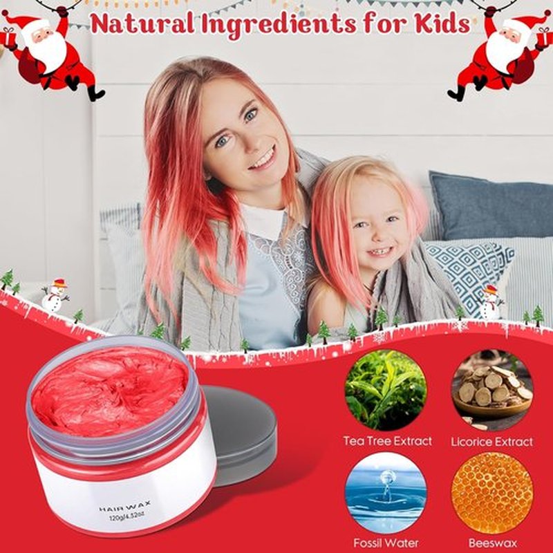 Skiennix Red Hair Dye - Temporary Hair Color Chalk for Girls | Perfect for Parties & Holidays