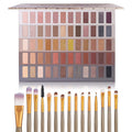 UCANBE Luxury Gathering Neutral Eyeshadow Makeup Palette, Naked Shimmer Matte Metallic Glitter Subtle Eyes Shadow,High Pigmented Nudes Creamy Smokey Pallet Set