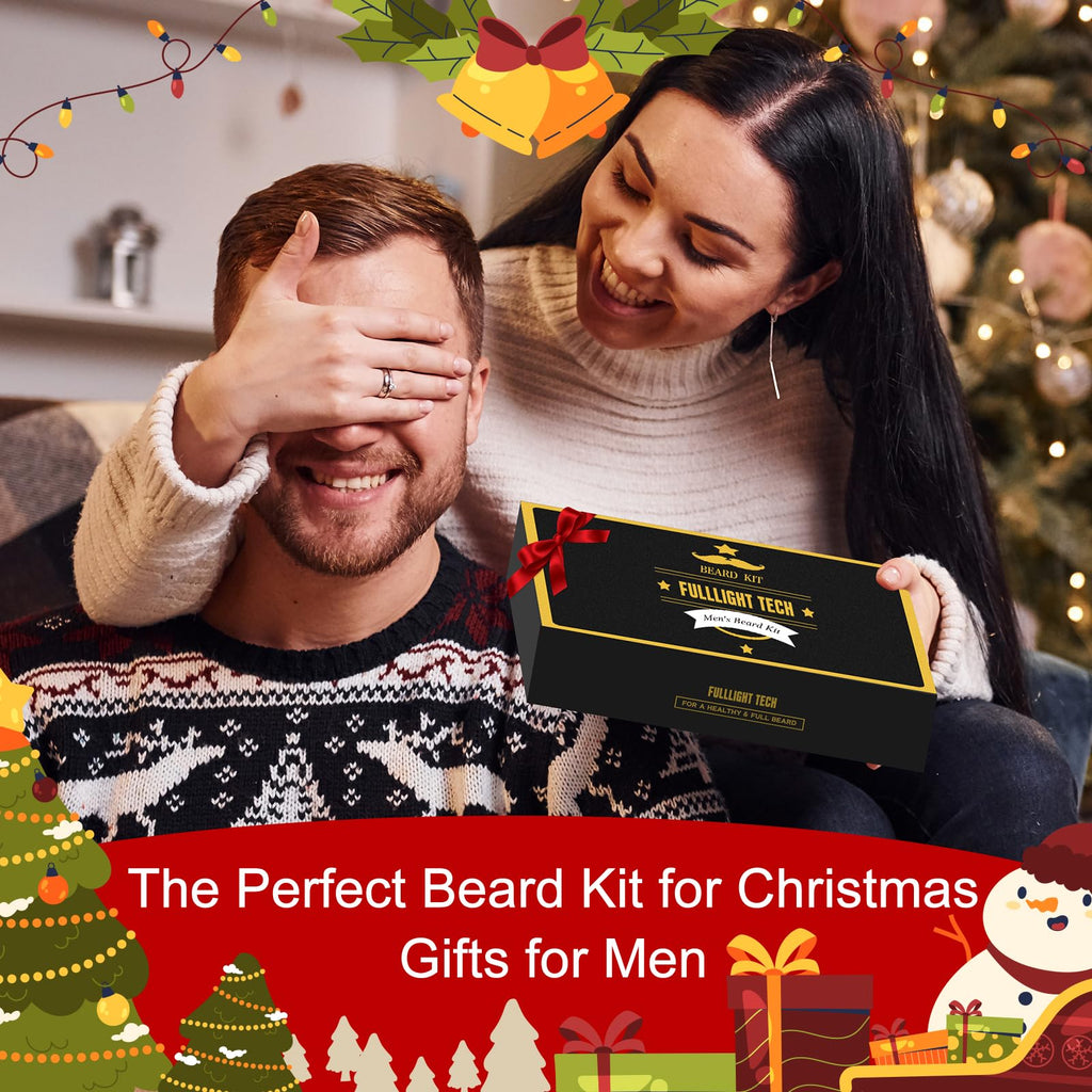 FULLLIGHT TECH Christmas Gifts for Men,Skin Care for Men,Beard Care Kit