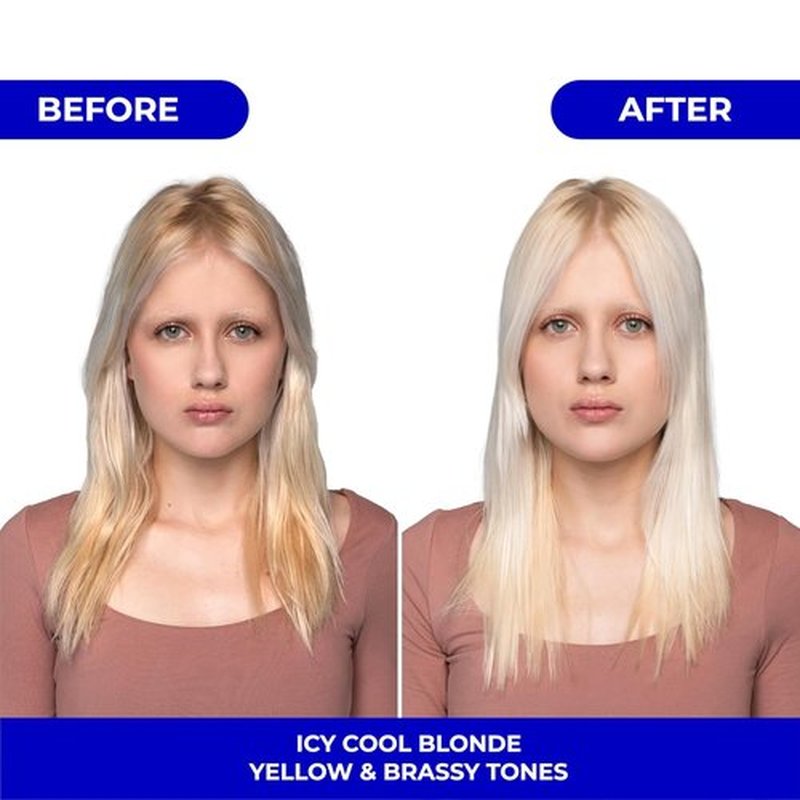 Naissant Icy Cool Blonde Hair Toning Mask - Neutralizes Yellow & Brassy Tones | 10.1 Fl. Oz | Paraben & Sulfate Free