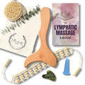 Abundantly Made Co. 7-Piece Lymphatic Drainage Massage Kit | Dry Brush, Wooden Paddle, Rope Roller, Jade Gua Sha, Silicone Cup, Linen Bag & E-Book | Wood Therapy, Maderoterapia & Body Sculpting Tools