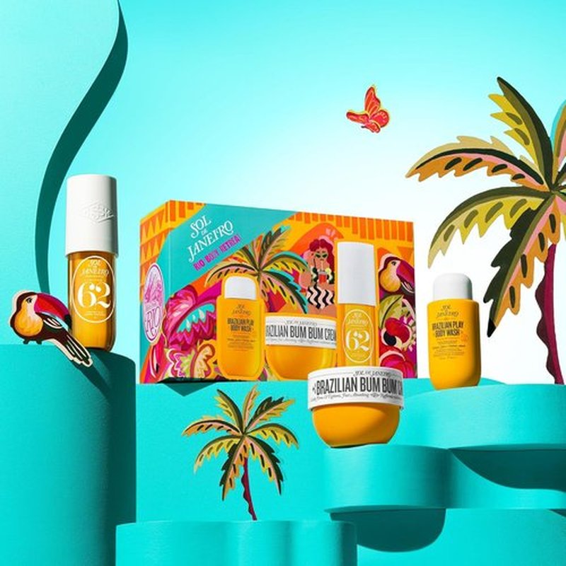 Sol de Janeiro Gift Set - Rio Body Retreat | Brazilian Bum Bum Cream, Play Body Wash & Cheirosa 62 Mist