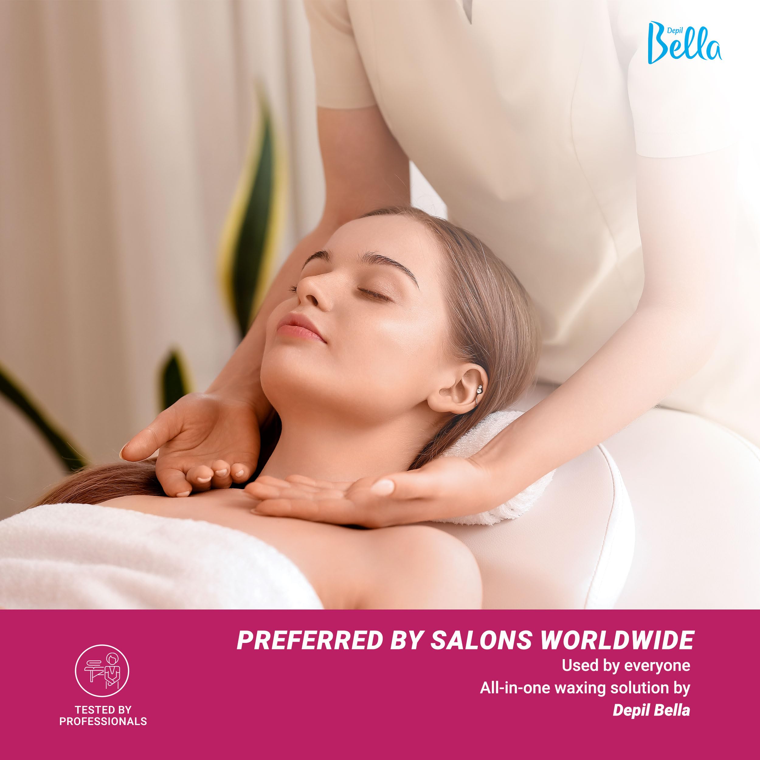 DEPIL BELLA Wax Kit for Hair Removal, All-in-One Wax Roller with Honey and Propolis, Suitable for All Body Parts, Long-lasting Results, Dermatologist Tested, Unisex, Sensitive Skin