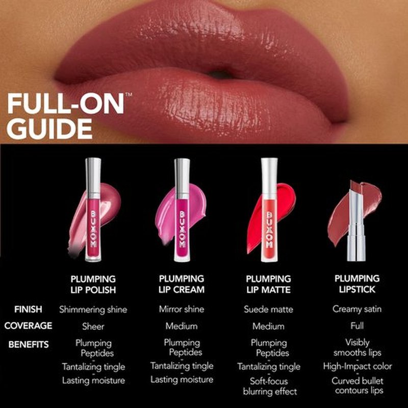 Buxom Full-On Plumping Satin Lipstick, Dolly Doll