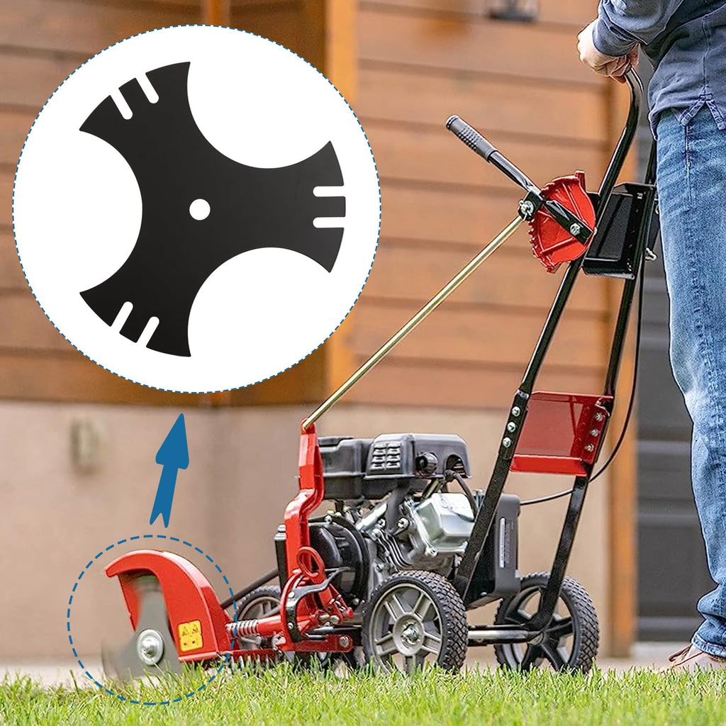 Bularie Edger Blade 781-0748 781-0748-0637 for Craftsman Troy-Bilt MTD Lawn Edger - 3-Side 9" Tri-Star Trencher Blade for B&S Sears McLane Gas Edger, Replace 40-009 490-105-M017 981-0748 - 2 Pack