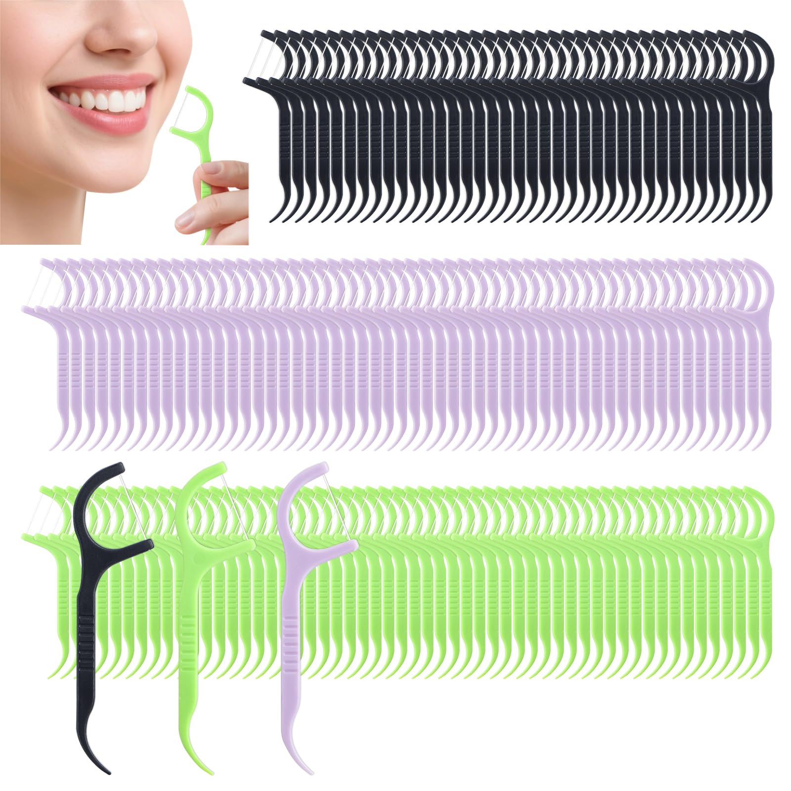 1500 Bulk Floss Picks Dental Floss Sticks Bulk Floss Picks Dental for Teeth