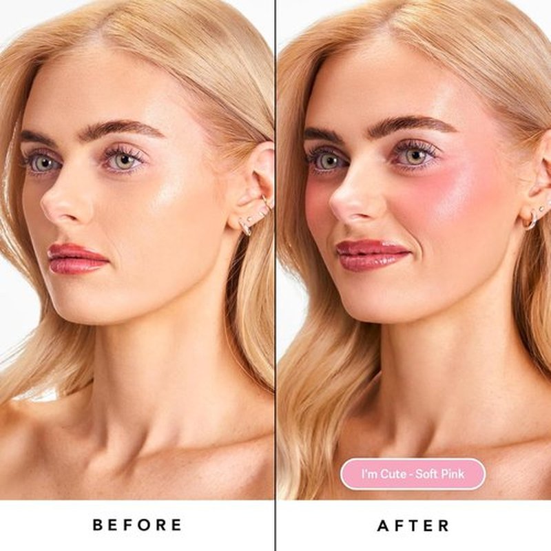 Sacheu Cheek STAY-N Liquid Blush - High Pigment, Buildable Cream Blush for Radiant Cheeks | Long-Lasting & Cruelty-Free (I'm Cute)