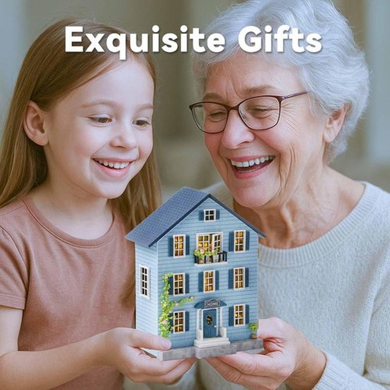 Flever Dollhouse Miniature DIY Kit - Creative Room with Furniture | Perfect Romantic Valentine's Gift