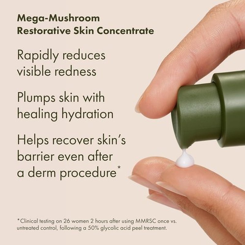 Origins 4-Piece Mega-Mushroom Skin Repair Set - Cleanser, Treatment Lotion, Moisturizer & Concentrate | Ideal for Sensitive Skin with Hyaluronic Acid & Reishi Mushroom