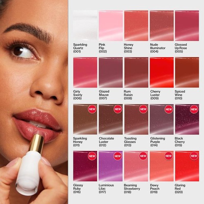 Revlon Super Lustrous Glass Shine Balm - Hydrating Tinted Lip Balm with Hyaluronic Acid & Aloe | 002 Pink Flip, 0.11 oz