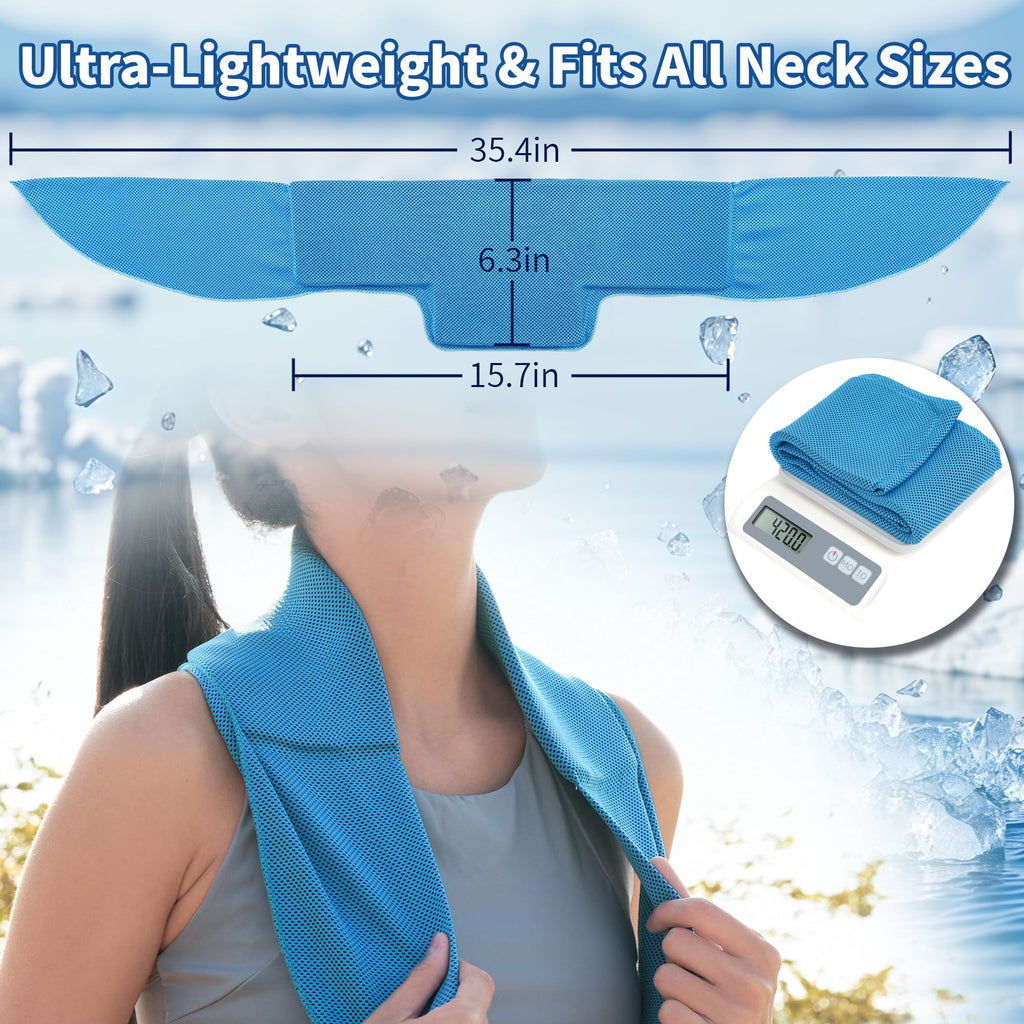 TopAcsy Widened Cooling Neck Wraps Long Lasting Neck Ice Pack Wrap