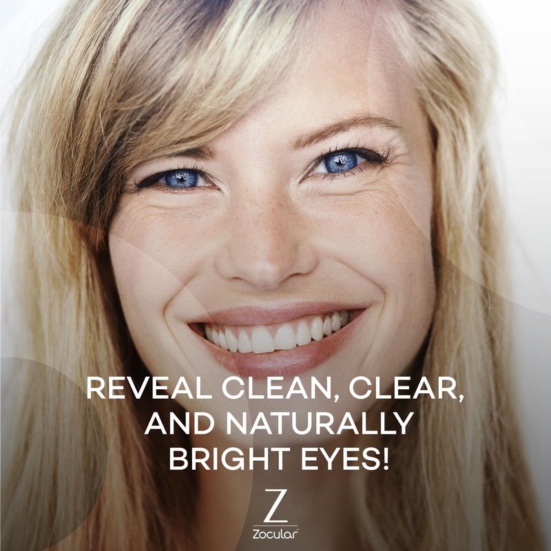 Zocular ZocuWipe Eyelid Cleansing Wipes with Natural Okra Complex – Gentle Daily Eyelid Cleanser & Moisturizing Pads – Makeup Remover & Eye Hygiene Wipes – 15 Count