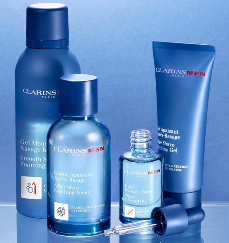 CLARINS Men Smooth Shave Foaming Gel - Moisturizing Formula Soothes Skin & Conditions Beard | 5.0 Ounces