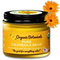 Organic Botanicals Pure Organic Calendula Salve Healing Balm - Calendula Cream Healing Hand Salve Ointment from Local Organic Calendula Flowers, Calendula Gel Eczema Ointment, Certified Organic 4 Oz