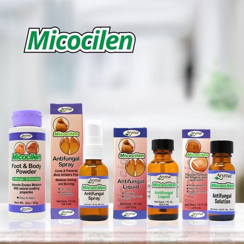 Arymar Micocilen Antifungal Spray (1 oz) - Easy-to-Use Formula with Spray Applicator for Foot & Skin Care