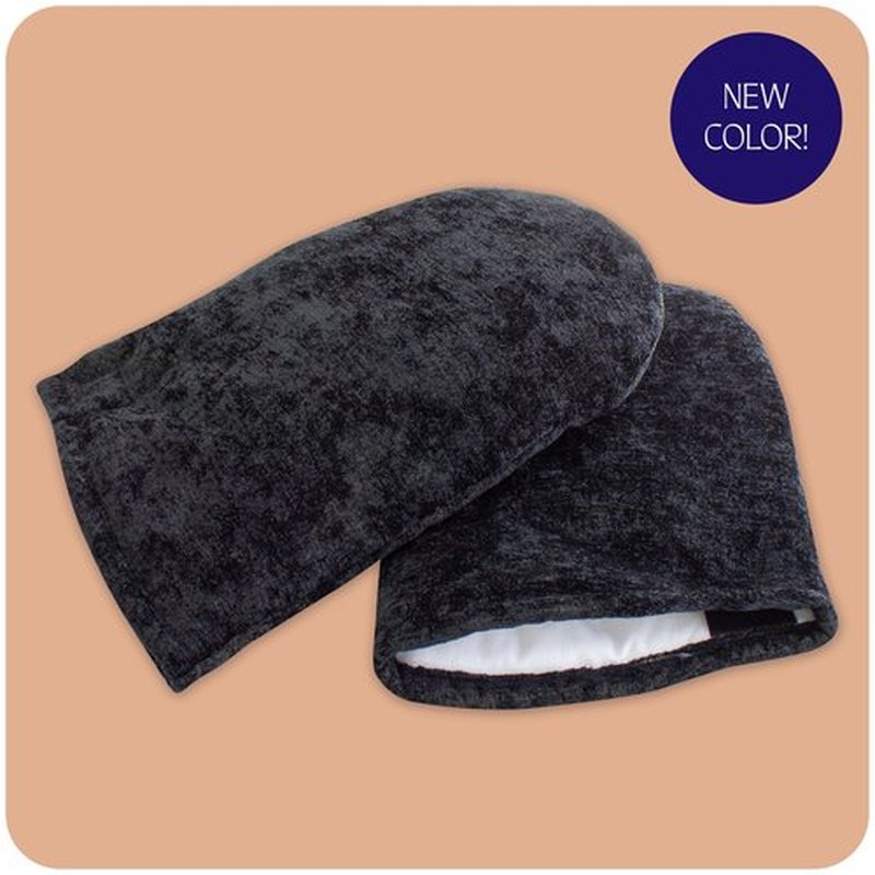 Therabath Insulated Mitts for Paraffin Wax Bath, for Skin Therapy, for Home and Spa, Made in The USA, 1 Pair (Black)