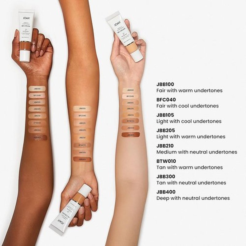 JOAH Beauty BB Cream - Perfect Complexion with Hyaluronic Acid & Niacinamide | Medium Coverage, Deep Shade