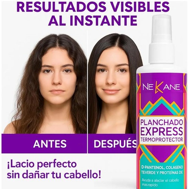Nekane Hair Protectant Spray - 10 Fl Oz Thermal Shield for Damage-Free Styling & Heat Protection