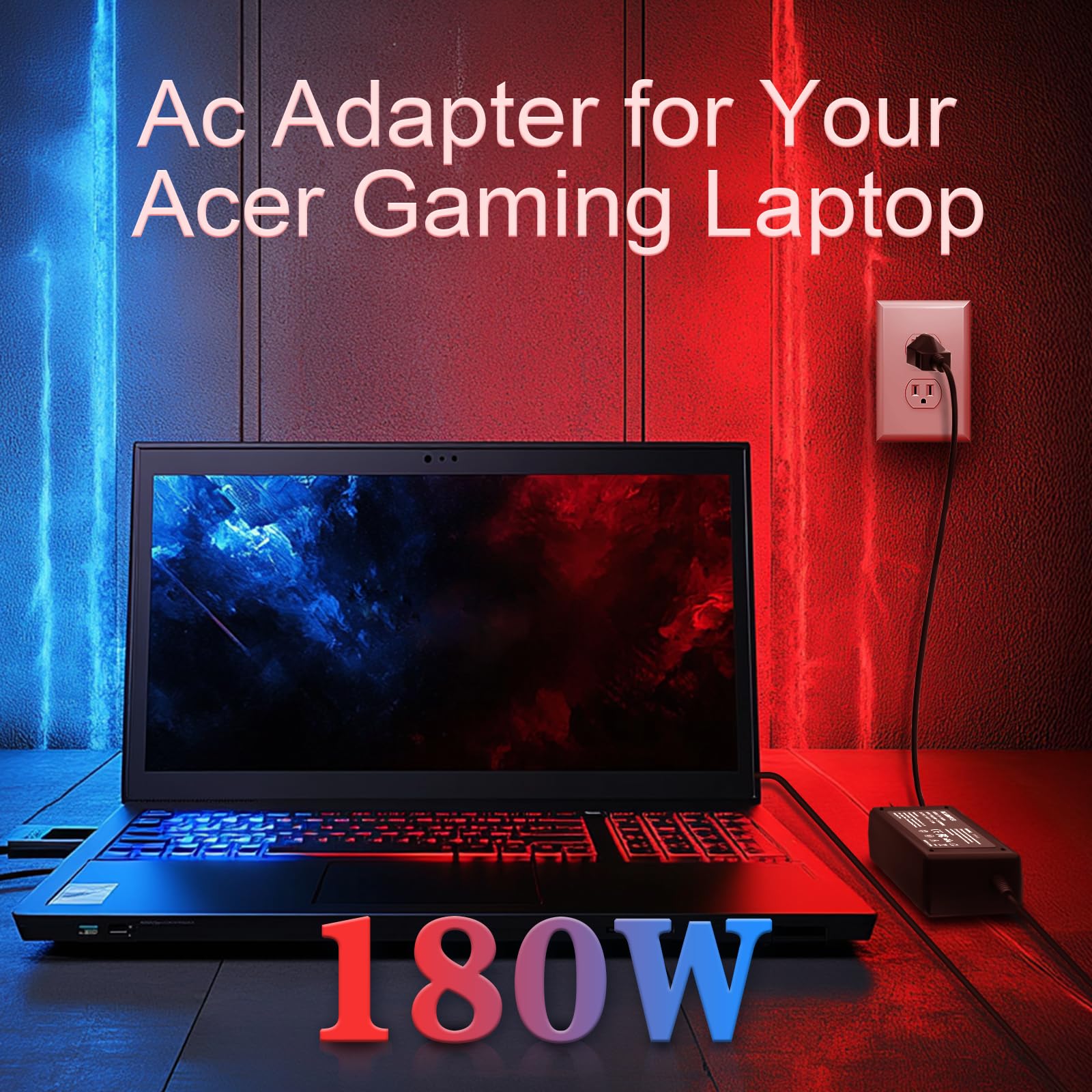 180W Charger for Acer Predator Helios 300/Triton 300 Se/Nitro V/V15 Laptop