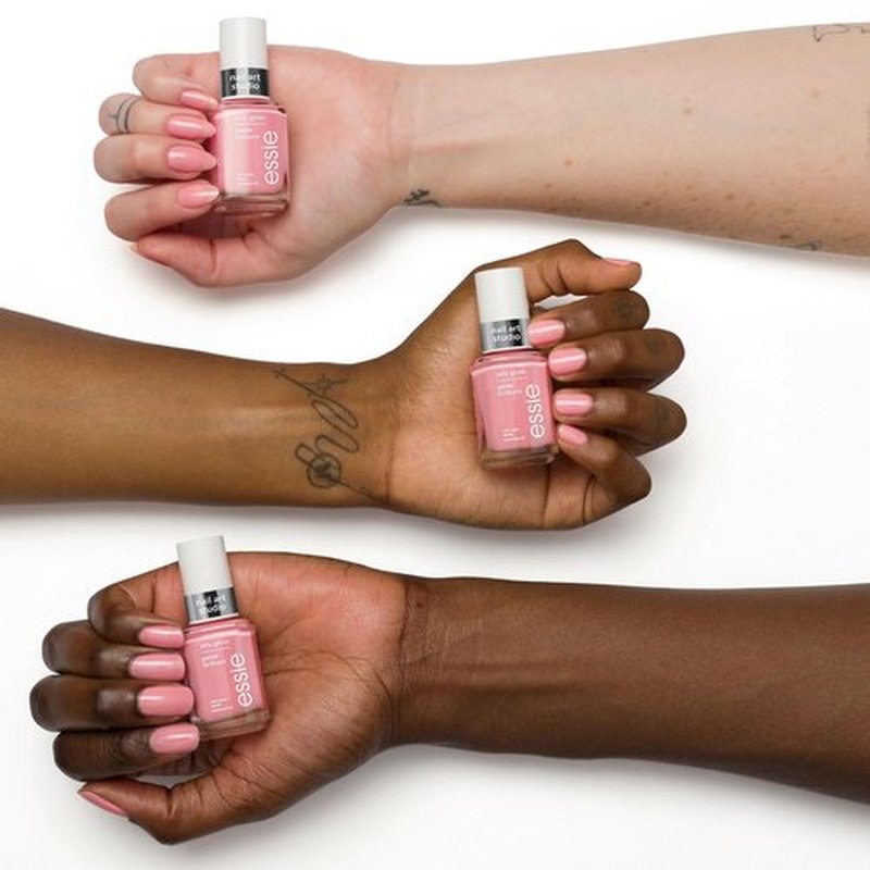 Essie Nail Art Studio Jelly Gloss Polish - Vegan Sheer Pink Blush Nail Polish, 0.46 Fl Oz
