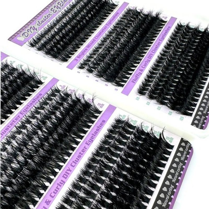 HBZGTLAD 30D/40D/50D/60D/80D Mink Eyelashes 280 Bundles Natural Eyelash extension 3D Russia Volume Individual Eyelash Cluster Makeup Tools Lashes (6gejiemaoshu)