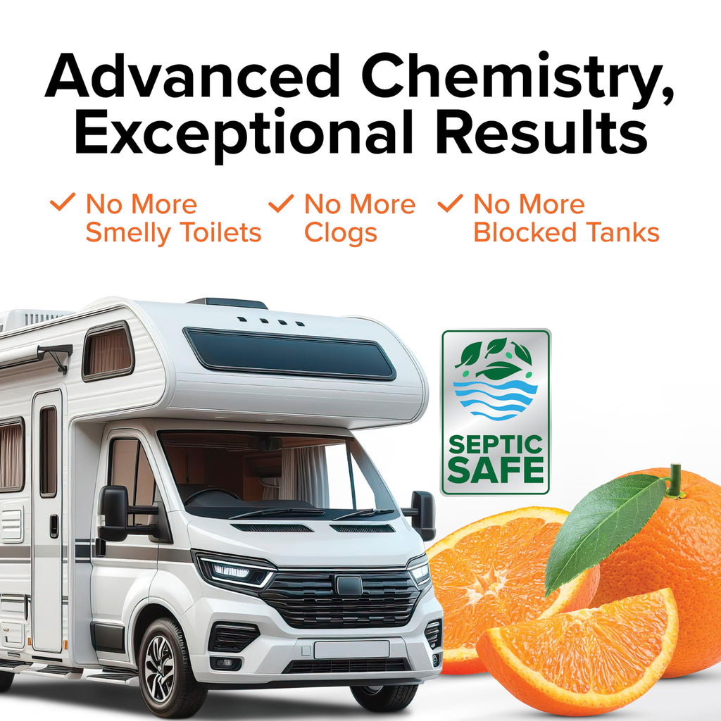 Camco TST MAX RV Toilet Treatment Drop-INs - Orange 30-pk - Made in the USA