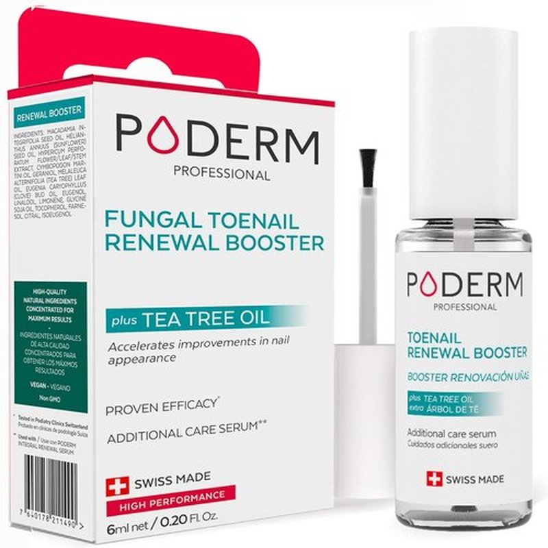 PODERM – Toenail Renewal Booster – Tea Tree Oil Serum for Discolored Nails – 100% Natural & Vegan
