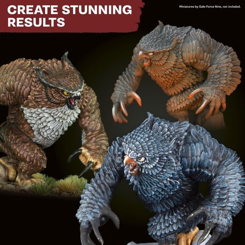 The Army Painter, Masterclass Drybrush Set, 3 Sizes Hobby Drybrushes, Goat Hair Brush Set: 15mm Mighty Drybrush, 12mm Moderate Drybrush, 7mm Miniature Drybrush for Tabletop Roleplaying
