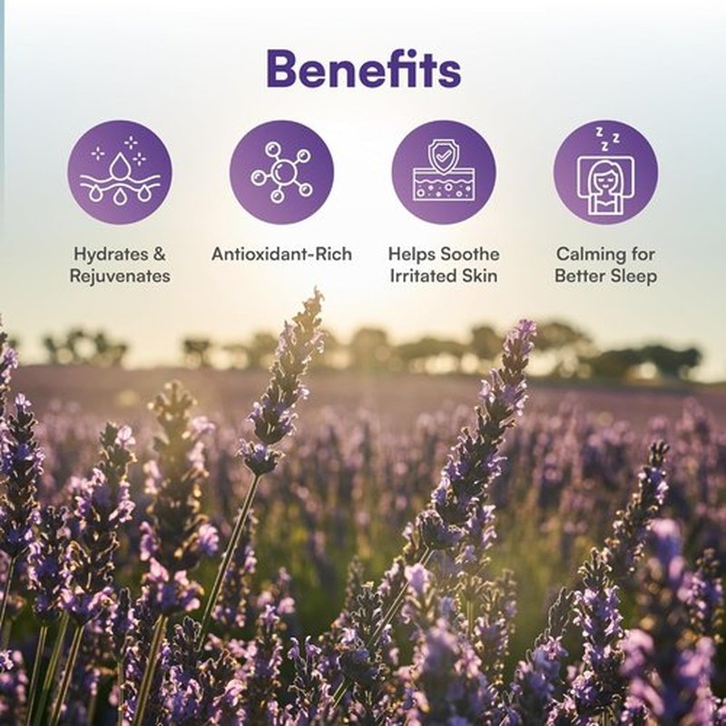 Lavender Mist Spray by 100% Natural - Organic Hydrating Mister for Face, Body & Hair | Calming Sleep Aid, 2 Oz