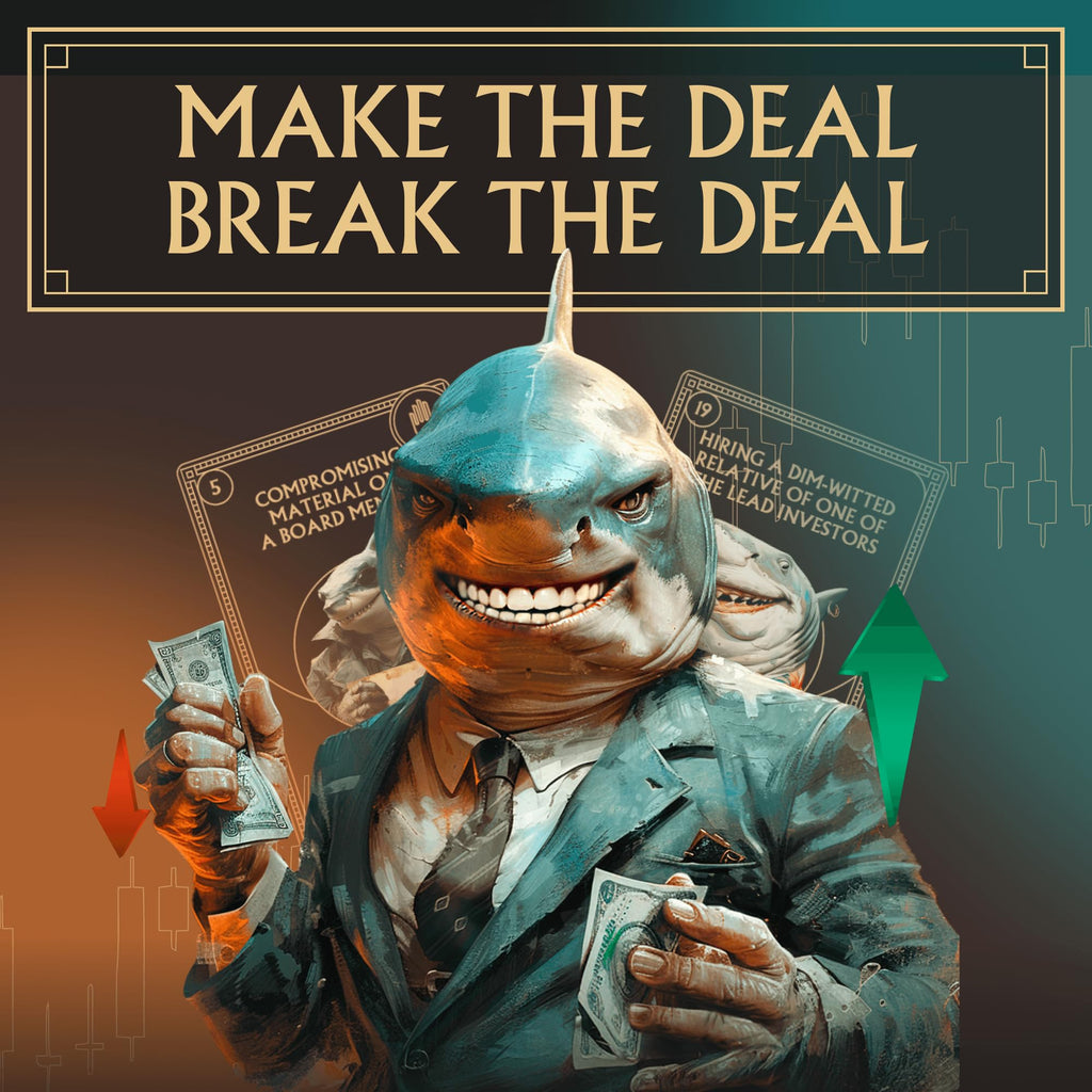 Sharks of Wall Street - Auction Core Party Card Game | 20 Min | 2-6 Players