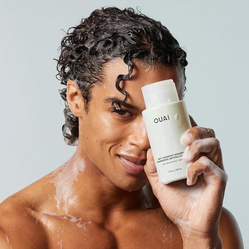 OUAI Anti Dandruff Shampoo - Soothing Salicylic Acid Formula for Flaky Scalp - Reduces Itching & Irritation - 10 Fl Oz